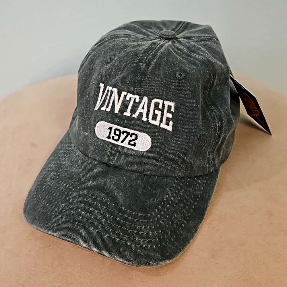 1972 birthday hat/cap NWT